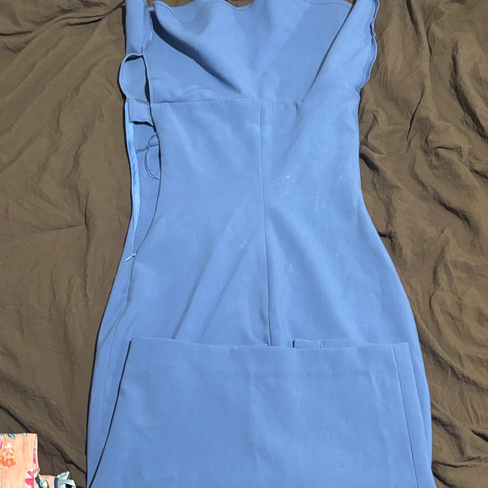 Likely Strapless Blue Dress